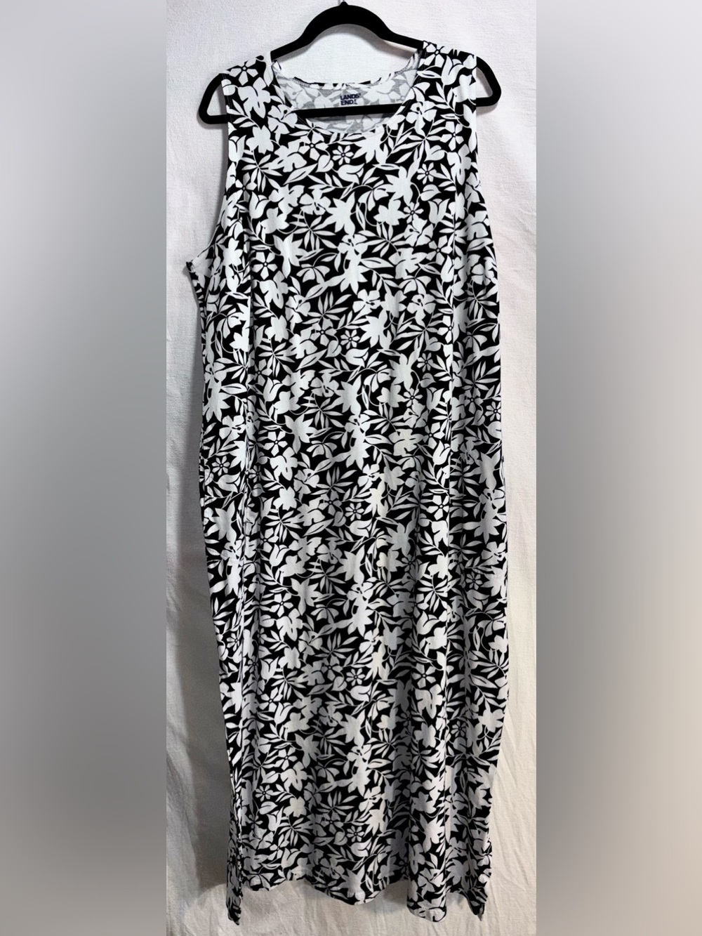 Lands' End 100% Cotton Sleeveless Maxi Dress Women’s XL